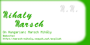 mihaly marsch business card